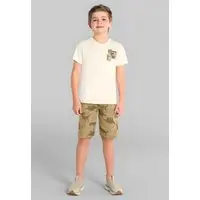Infantil - Conjunto Curto Brandili Estampado Off-White