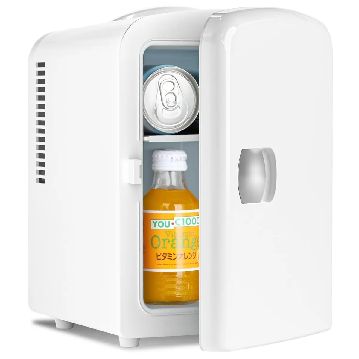Antarctic Star - Geladeira compacta, mini geladeira portátil, capacidade para cuidados com a pele, 4 litros e 6 latas, para quarto, carro, escritório e dormitório, geladeira pequena para cosméticos,