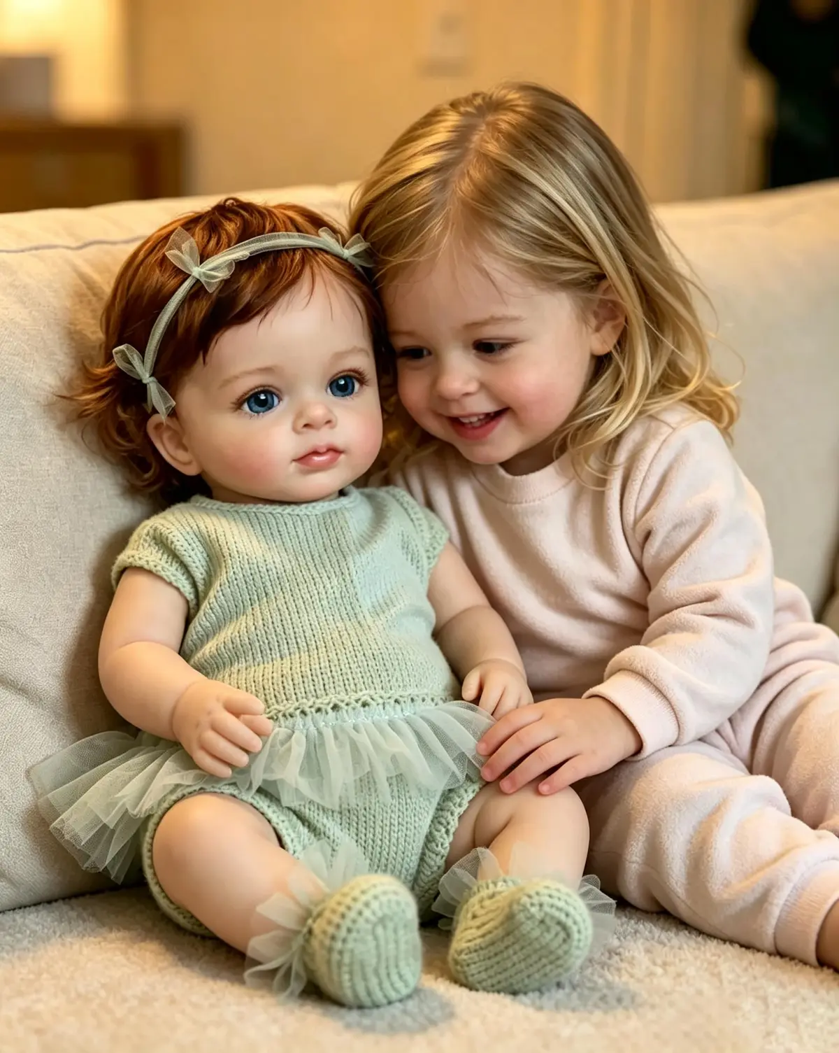 Brastoy Bebê Reborn Menina de Silicone Boneca Realista 55cm (Menina Reborn) | Boneca Bebê Reborn Realista Menina Olhos Azuis Corpo de Silicone Pintado Original Certificado pelo INMETRO