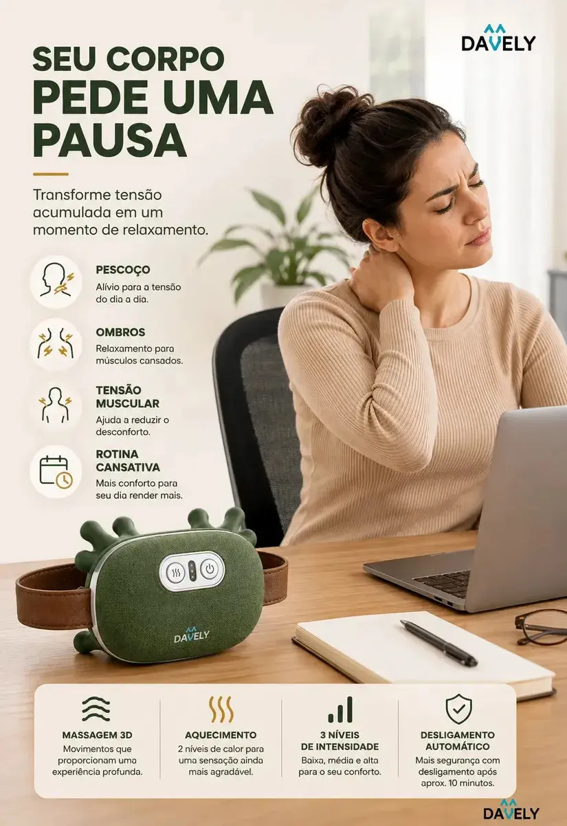 Massageador Pescoço Mãozinha 3D Aquecimento Elétrico Masajeador Massageador Corporal Pês Lombar Panturrilha Mão Pescoço Cabeça Costas Coluna Pernas Ombros Cervical - Aparelho massagem Portátil Davely thumbnail 2