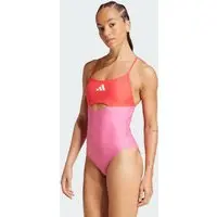 Maiô Colorblock X-back Acolchoado Mulher adidas