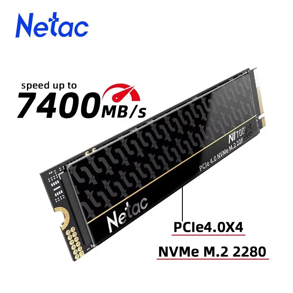 Netac 1TB 2TB 4TB M2 SSD NVMe 512GB PCIe4.0 M.2 2280 NV7000t Disco Rígido Interno de Estado Sólido para PS5, Laptop e Desktop