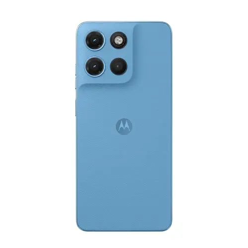 Smartphone Motorola Moto G17 4g - 128GB 12GB (4GB RAM + 8GB RAM Boost) camera 50MP Sony Lytia 600, tela Fhd+ 60hz, bateria 5200 mAh - Azul Claro thumbnail 5