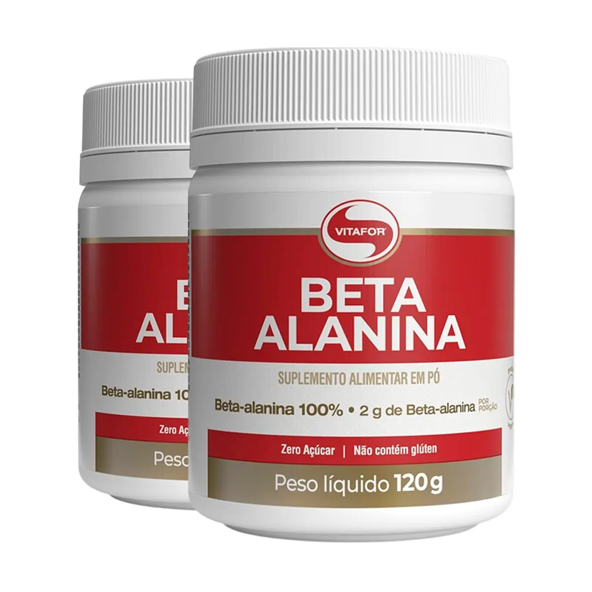 Kit 2 Beta Alanina Vitafor Vegano 120g - 1