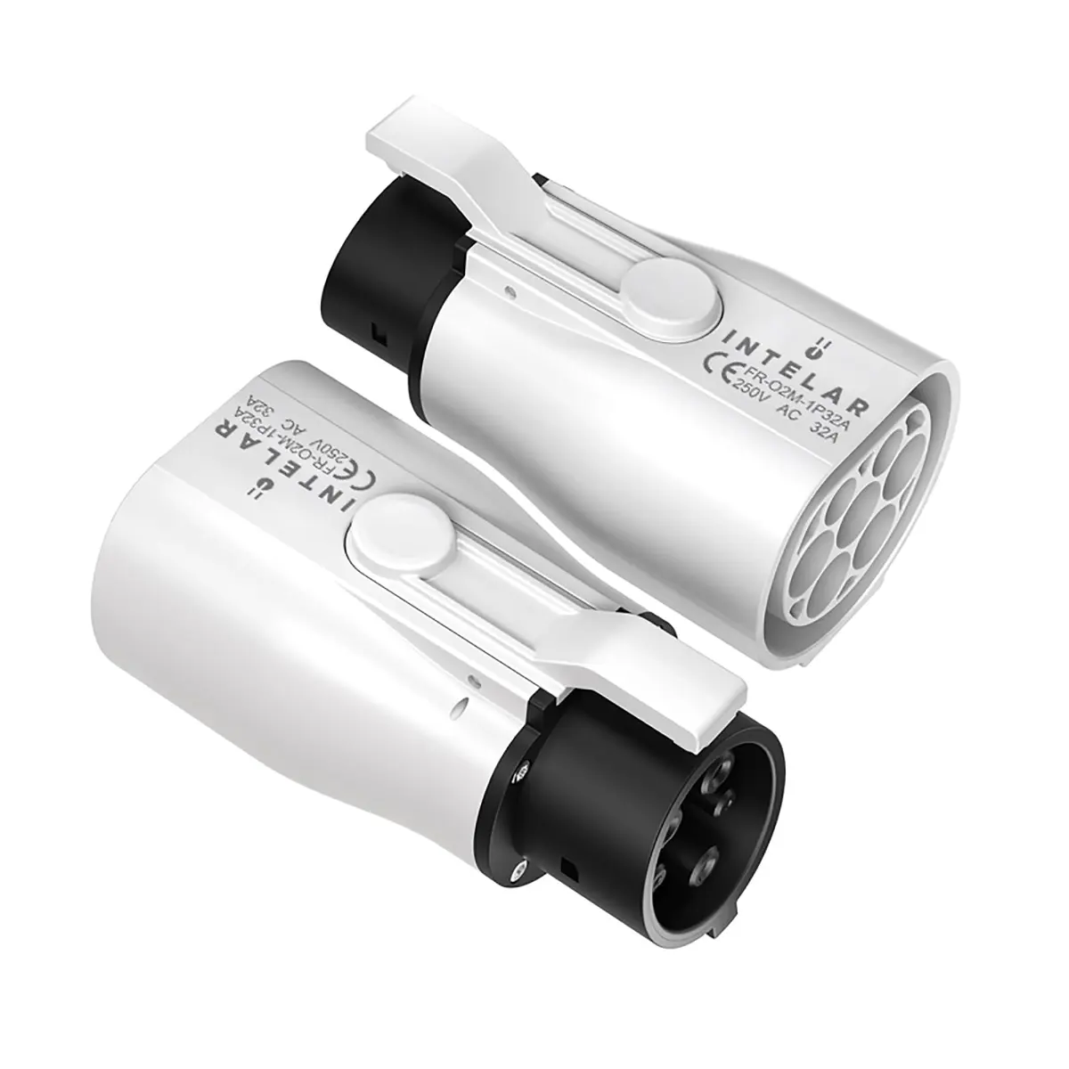 Adaptador de Carregamento EV Tipo 2 para Tipo 1, 32A Monofásico, Potência Máxima 7kW