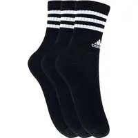 Kit de Meia Cano Alto Adidas 3 Listras Adulto