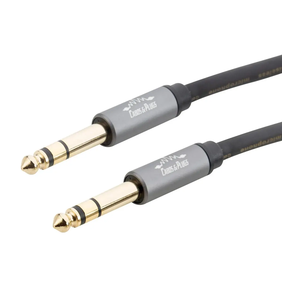 Cabos & Plugs P10 Stereo TRS 6.35mm - P10 Stereo TRS 6.35mm Balanceado (2m) - 1