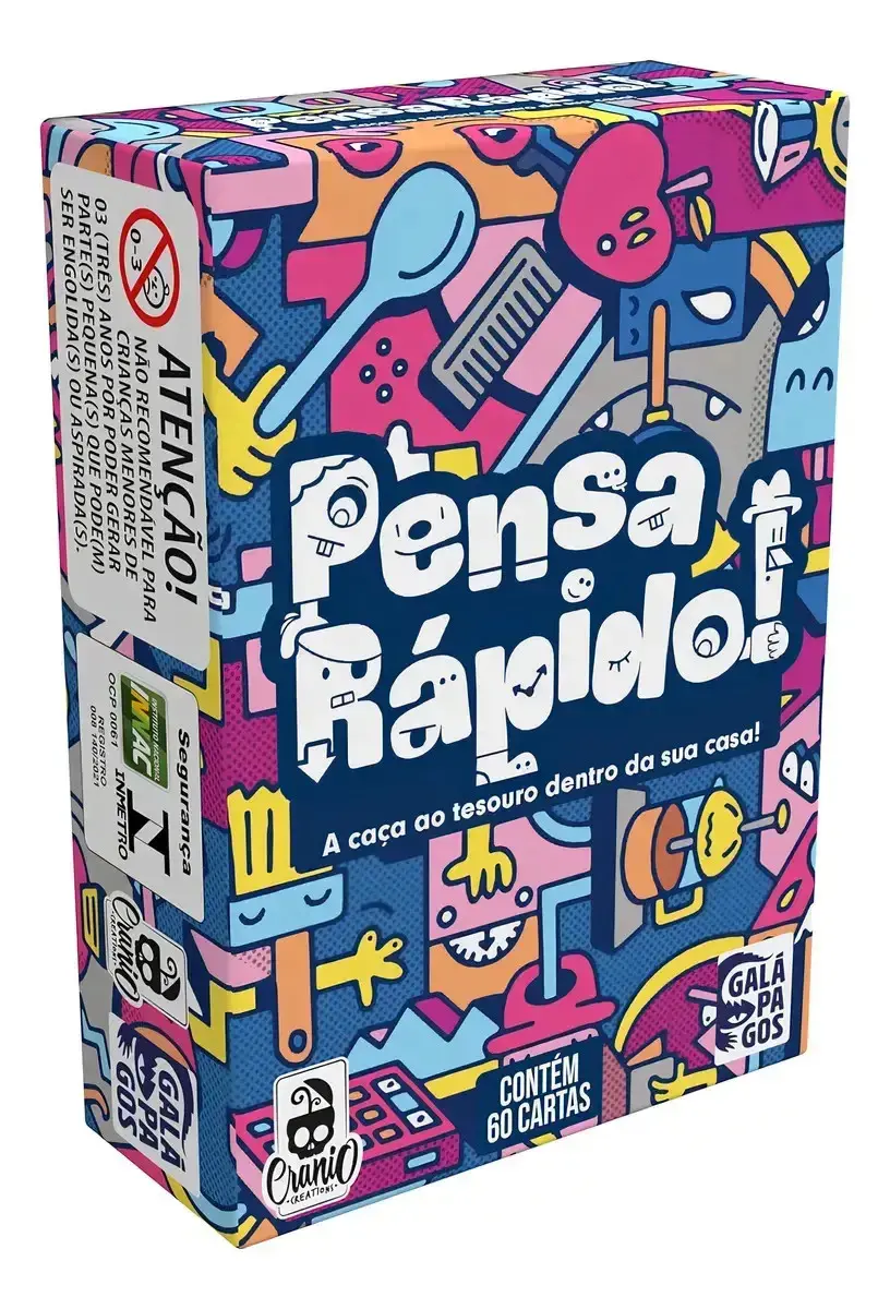 Jogo De Cartas Pensa Rápido! De 2-6 Jogadores Galápagos