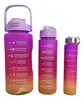 Kit 3 Garrafas Squeeze Para Academia Escola Suporte Celular - 1