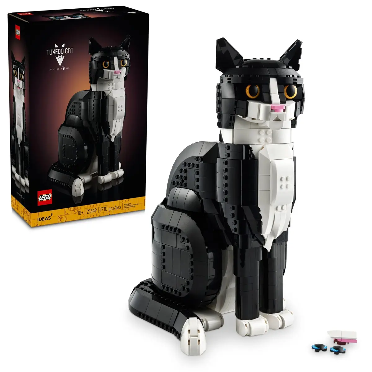 LEGO Ideas Gato Frajola, Ideia de Presente para Fãs de Animais 21349 - 1