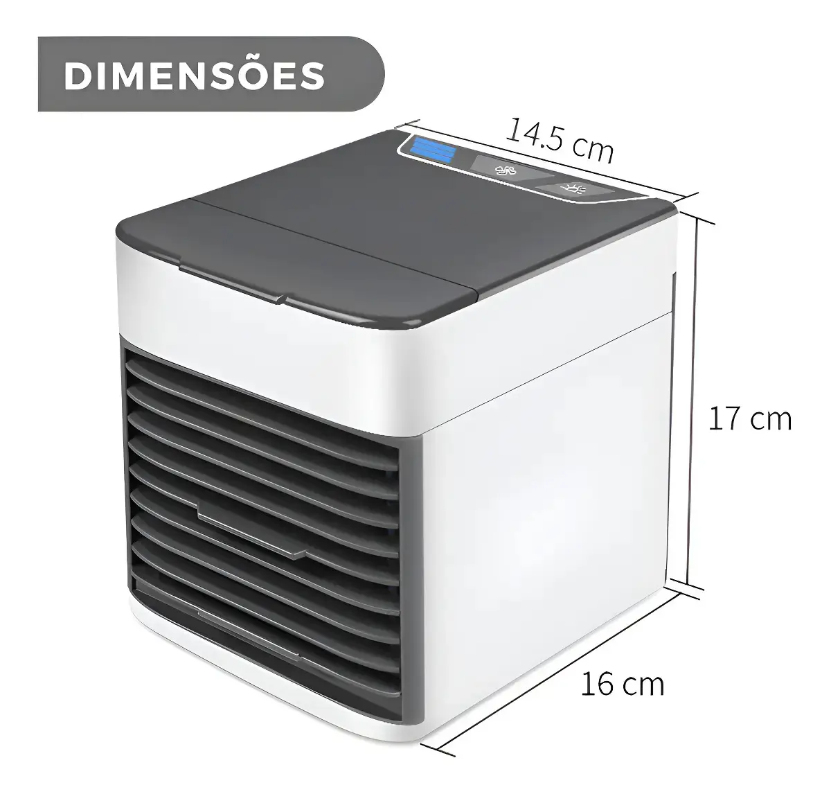 Mini Ar Condicionado Portátil Arctic Air Cooler Umidificador Climatizador Led Cor Branco 30W