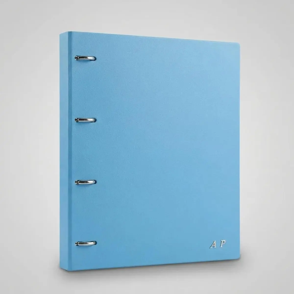 Fichário Universitário A4 4 Argolas Tons Pastel Pasta Escolar Grande (azul) - 1