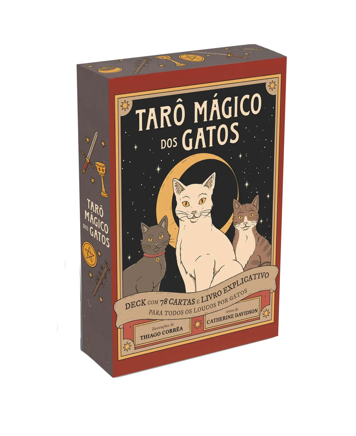 Tarô mágico dos gatos - caixa com livro + 78 cartas - 1