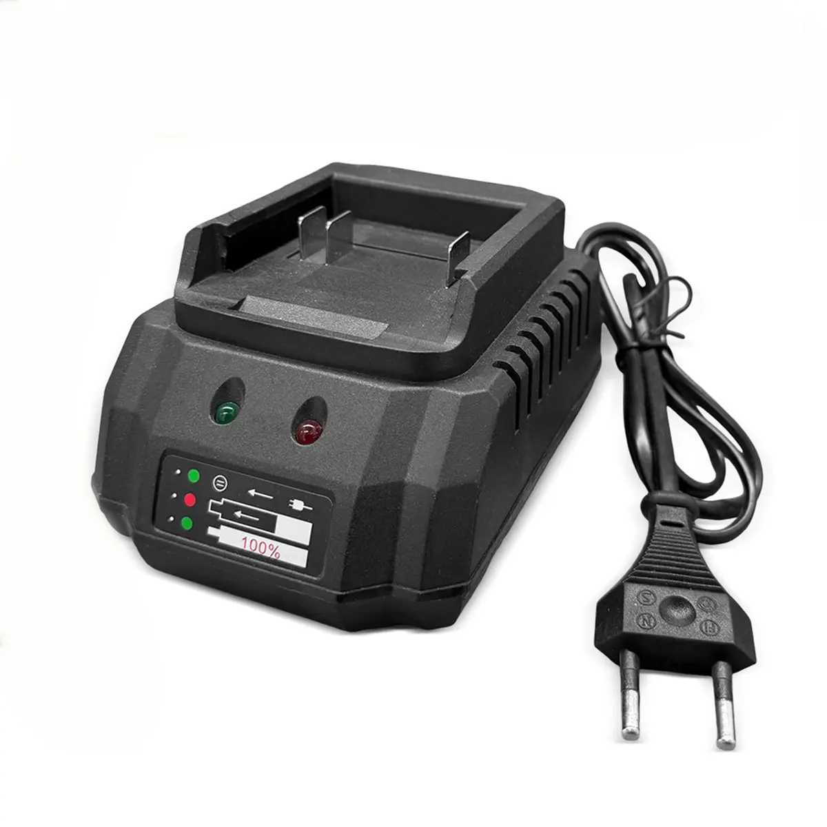 Carregador de Bateria 21V para Ferramentas | Carregador Rápido para Baterias, para Motosserra Parafusadeira e Furadeira, Bivolt 110-240V, 1 Pcs - 1