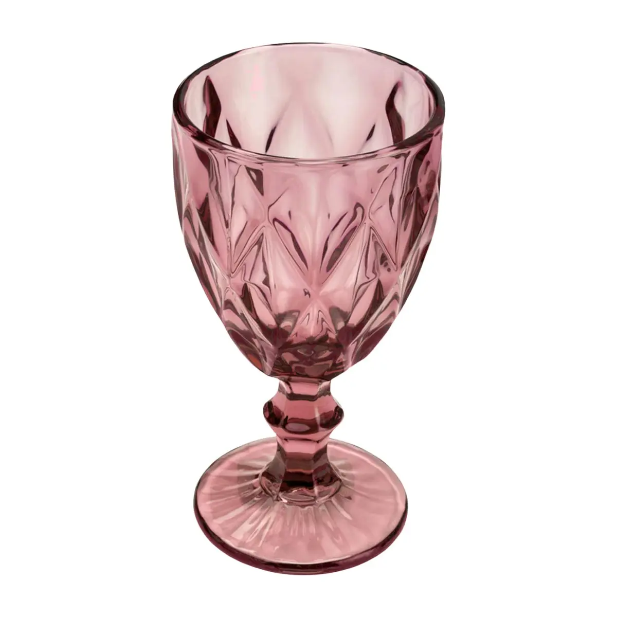 LYOR - Taça de Água Diamond 320ml Lilás Vidro - 1