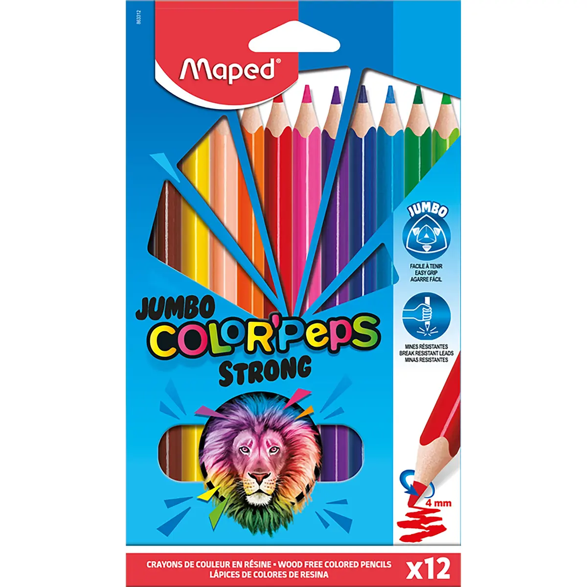 LAPIS DE COR COLORPEPS STRONG 012 JUMBO - 1