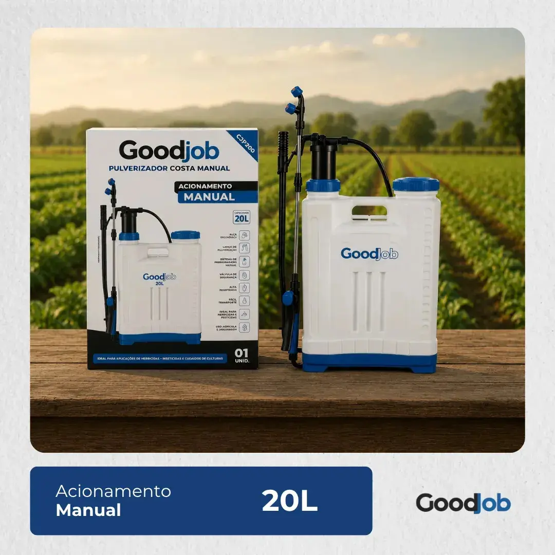 Pulverizador Manual Costal Agrícola 20 Litros Máquina Passar Veneno Insetos GJP200 GoodJob thumbnail 10