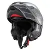 Capacete Texx Escam Kratos Cyber Cinza Fosco 60 - 1