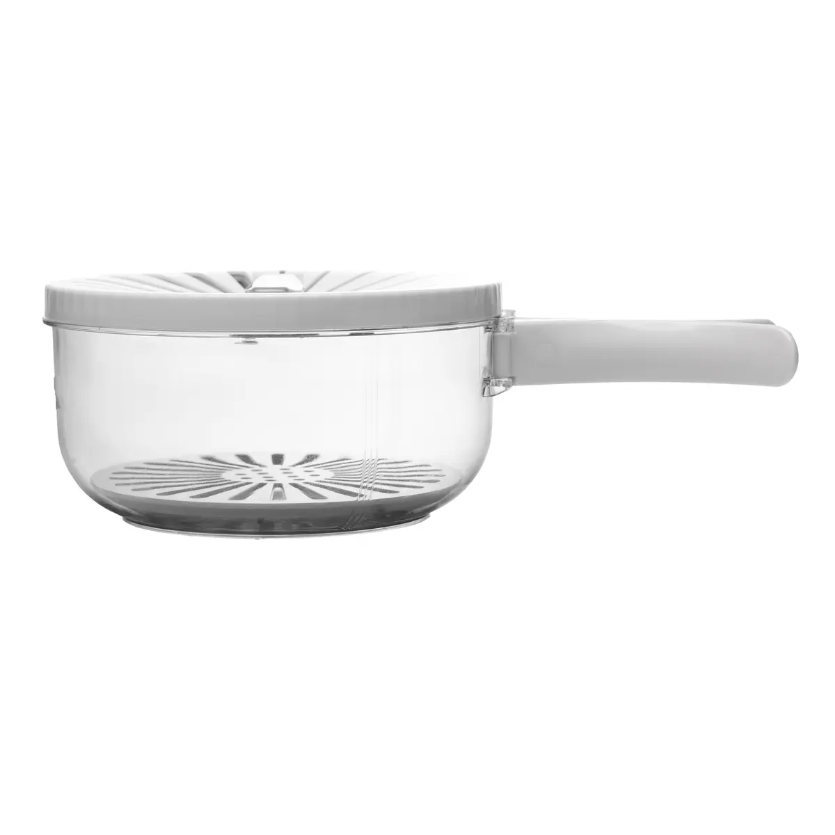 LYOR - Cesta de Drenagem com Cabo Dobrável 15cm x 15cm x 8,5cm Branca Plástico
