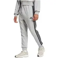 Calça Essentials French Terry 3 listras adidas Sportswear Cinza
