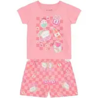 Pijama menina em meia malha Brandili