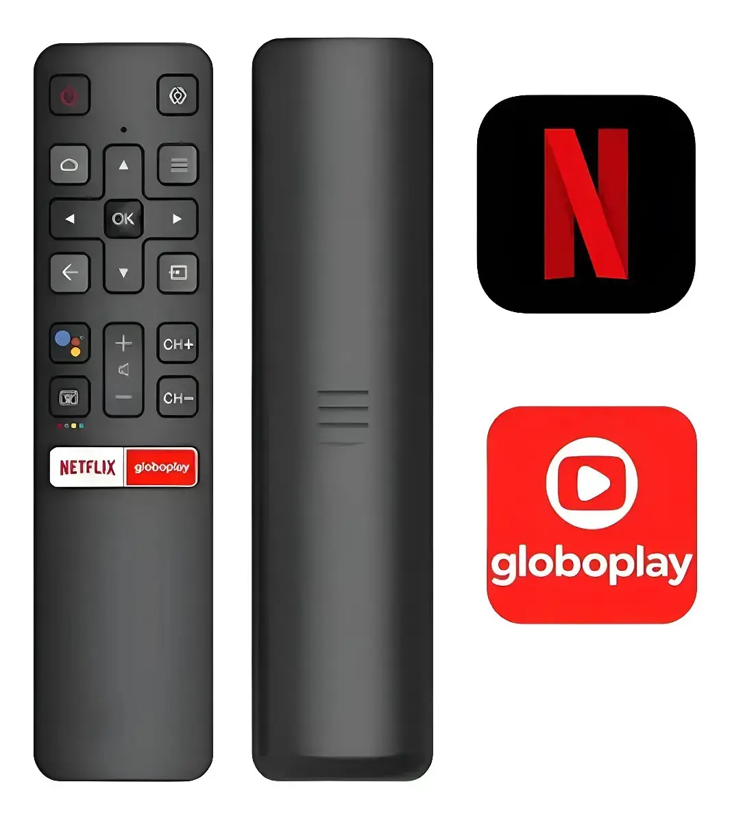Controle Remoto Para TV TCL Smart com Teclas Netflix e Globoplay TV SEMP TCL - 32S6500S/40S6500FS/43S600FS
