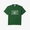 Camiseta clássica com estampa de algodão Verde Lacoste - 1