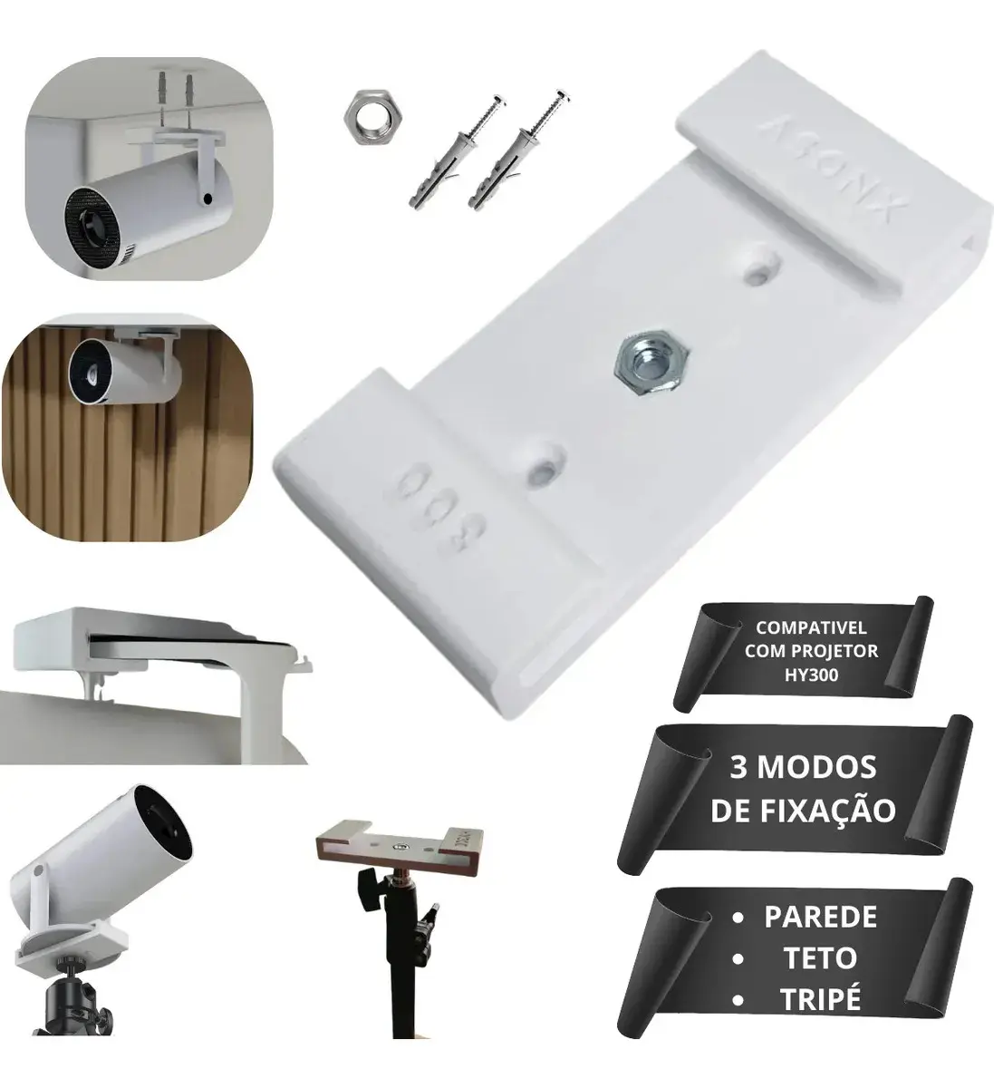 Suporte Para Projetor Hy300 Parede Teto Tripé Tamanho Persnalizado - 1