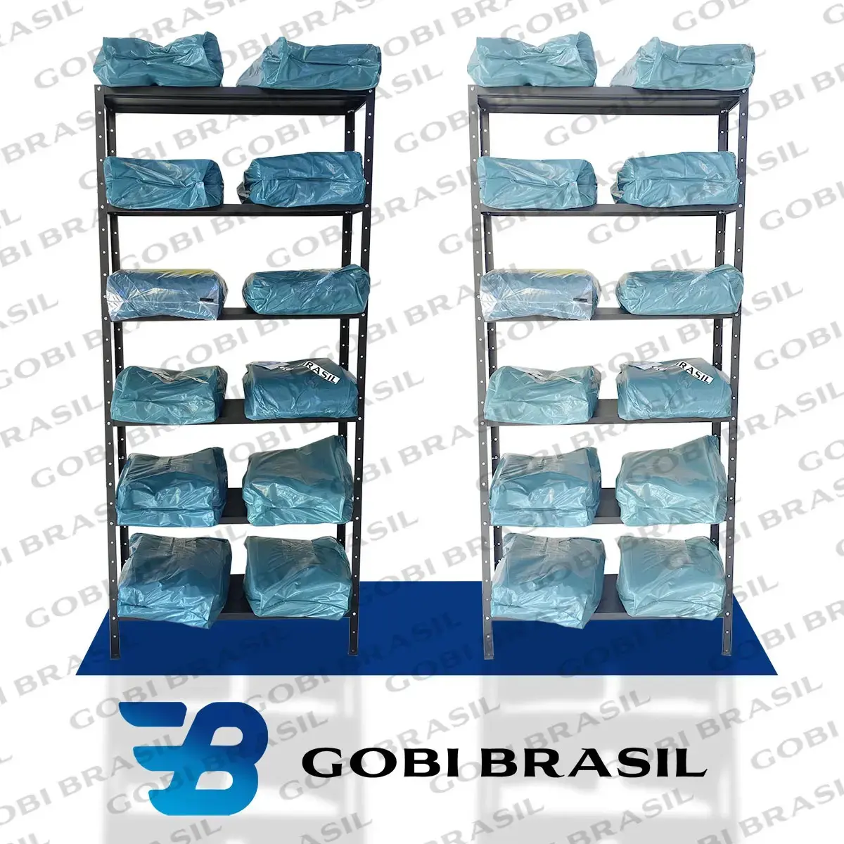 Estante Armario De Aço 5 Bandejas Suporta 120kg Prateleira de aço Prateleira - Gobi Brasil Estante Para Livros thumbnail 5