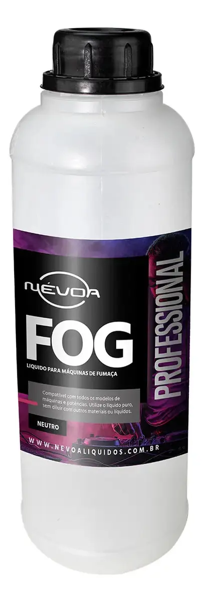 Líquido Para Máquina De Fumaça 1 Litro Fluido Neutro Linha Professional Névoa