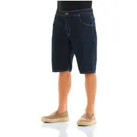 Bermuda Jeans Masculina Arauto Confort Bordado - 1