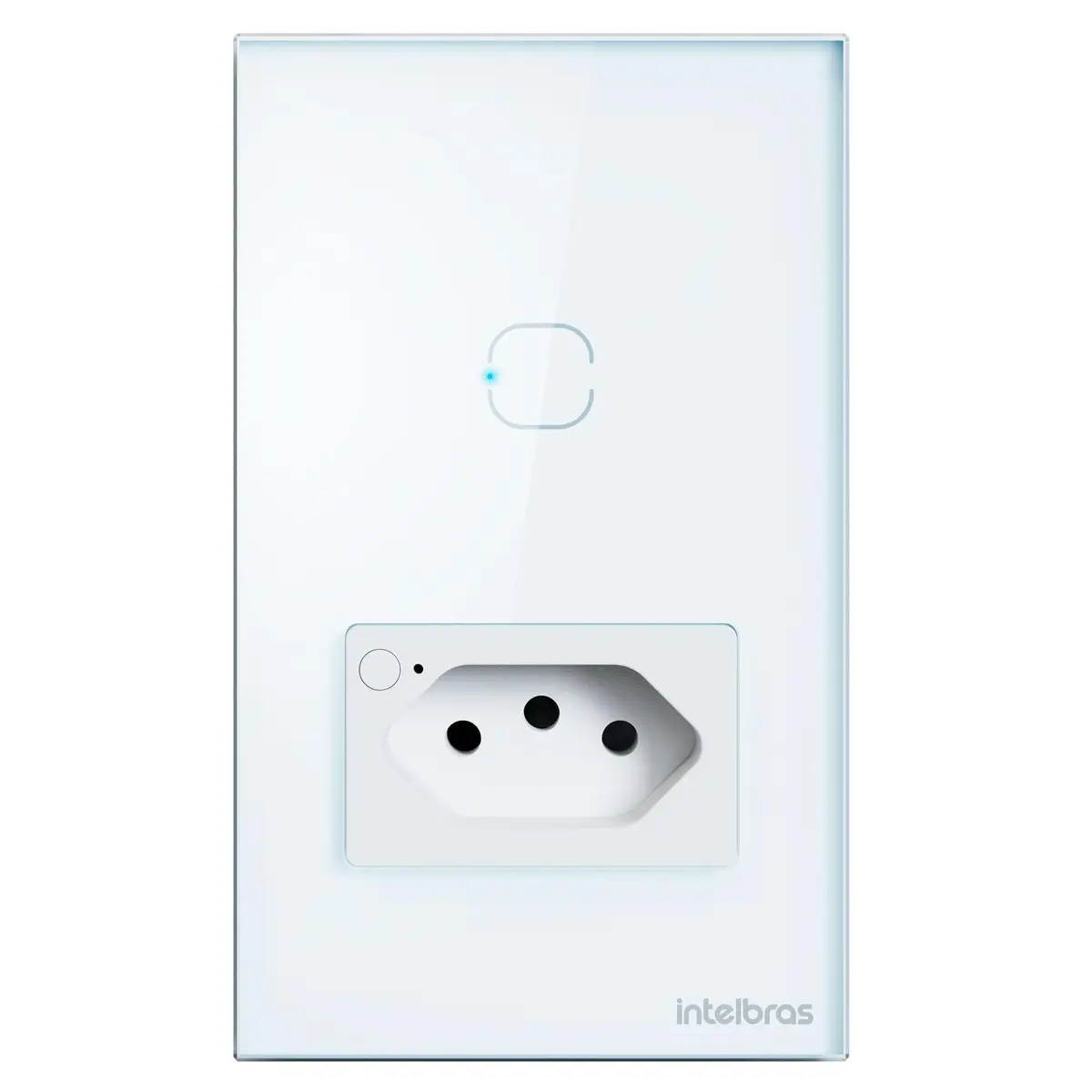 Tomada Inteligente com 1 Interruptor Wi-Fi ETW 1011 Branco Intelbras