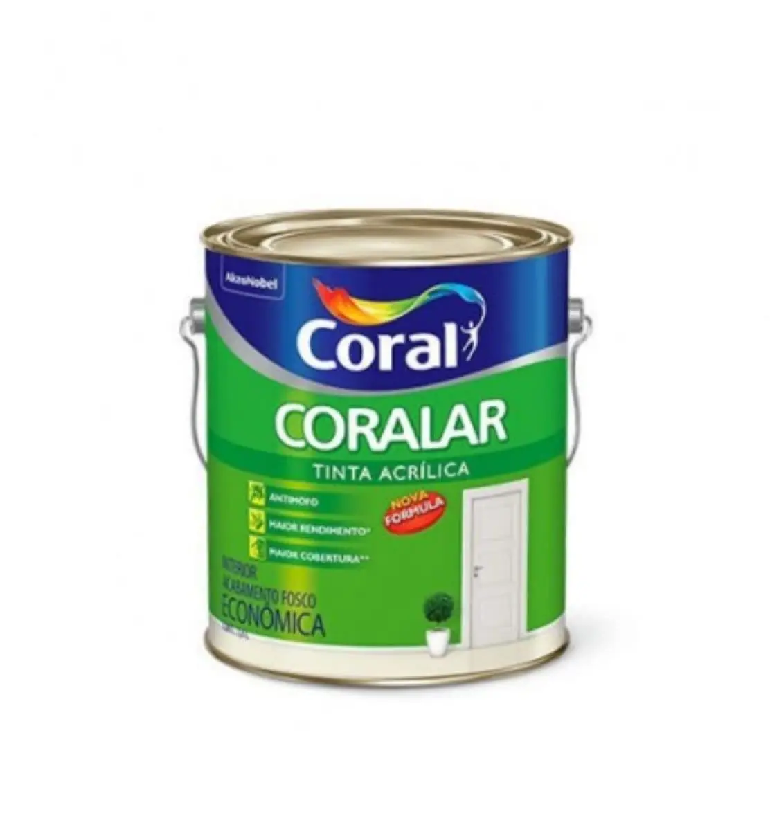 CORALAR ACRÍLICO MAIS DESEMPENHO VERDE KIWI 3,6L - CORAL - 1