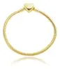 Pulseira Berloque 17cm Fecho Coração Banhada A Ouro 18k - 1