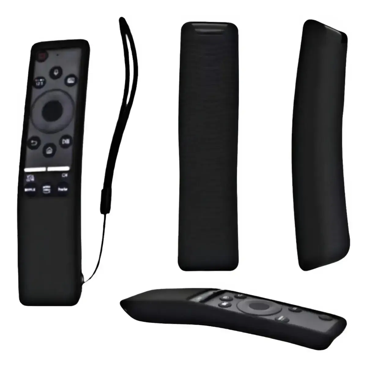 Capinha De Silicone Para Controle Remoto Tv Samsung Smart Preto
