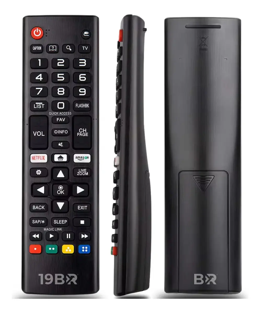 Kit 2 Controle Remoto Para Tv LG Smart + 4 Pilhas Com Teclas Netflix E Prime Video thumbnail 6