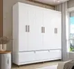 Guarda Roupa Bartira Ilhéus Com Cabideiro 6 Portas 3 Gavetas e 180cm Largura - 1
