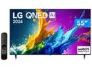Smart TV 55 4K QNED LG 55QNED80TSA WebOS 24 Processador α5 Ger7 Wi-Fi Bluetooth com Alexa e Chromecast 3 HDMI 2 USB - 1