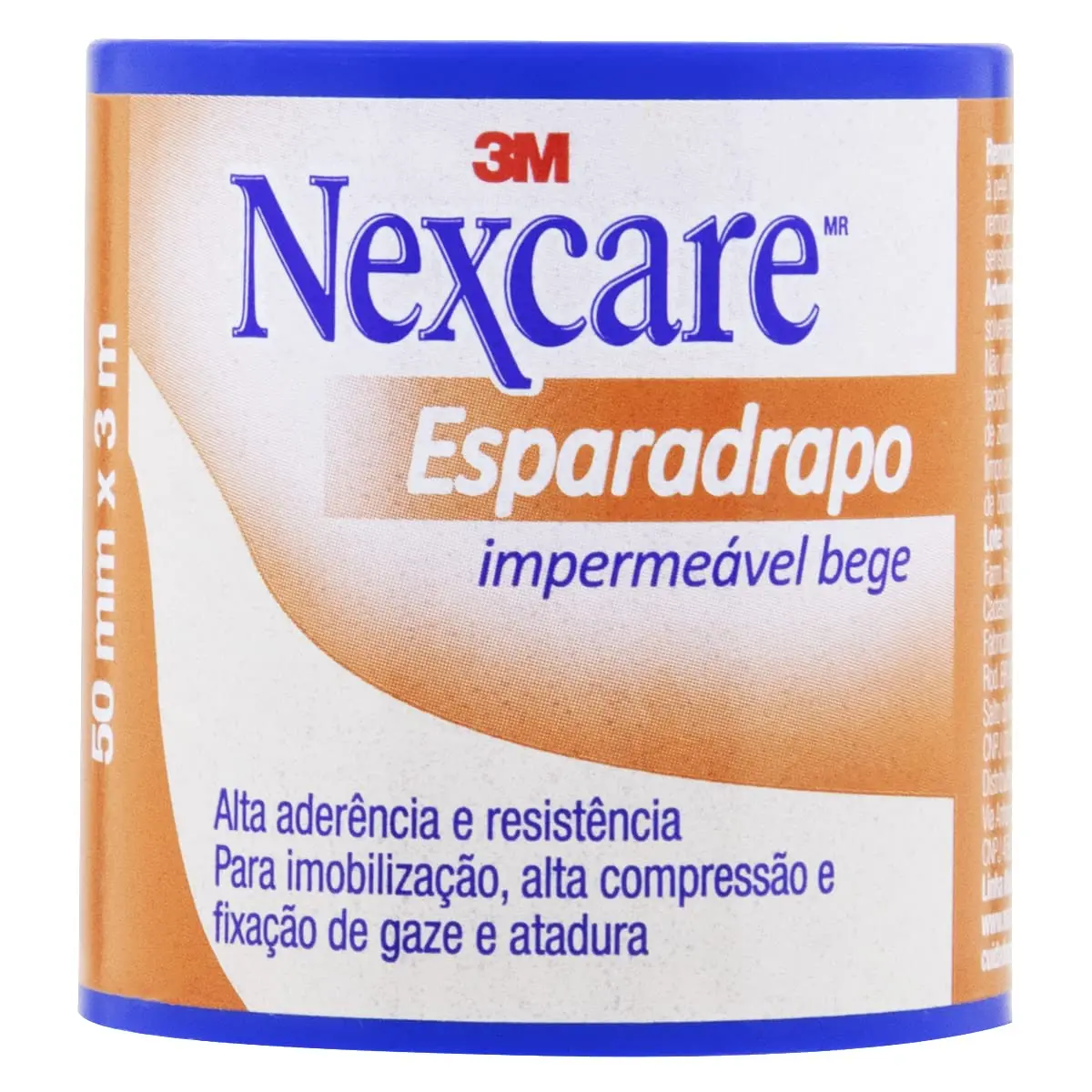 NEXCARE 3M Esparadrapo Impermeável Branco 50 mm x 3 m 1 Un. | Alta Aderência e Resistência, Ideal para Imobilização, Alta Compressão e Fixação de Gaze e Atadura, À Prova D'água - 1