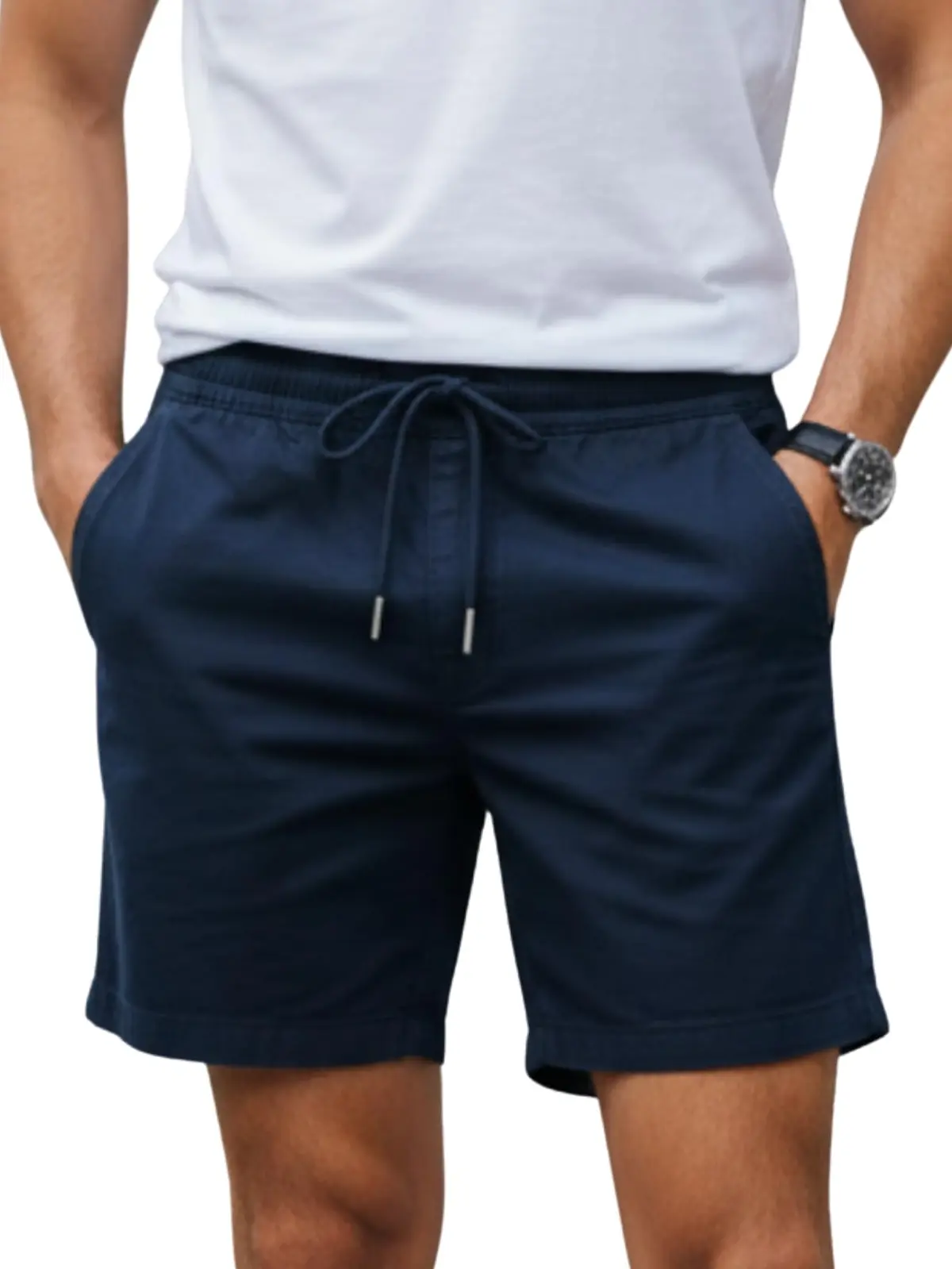 Shorts Bermuda Sarja Masculina Elastano Mauricinho Casual Confortável
