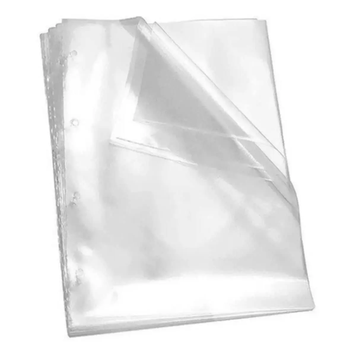 DAC - Blister 100 Envelope Médio com 4 furos Transparente, Médio