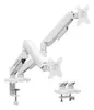 Suporte Duplo para Dois Monitores com Mola Branco - 1