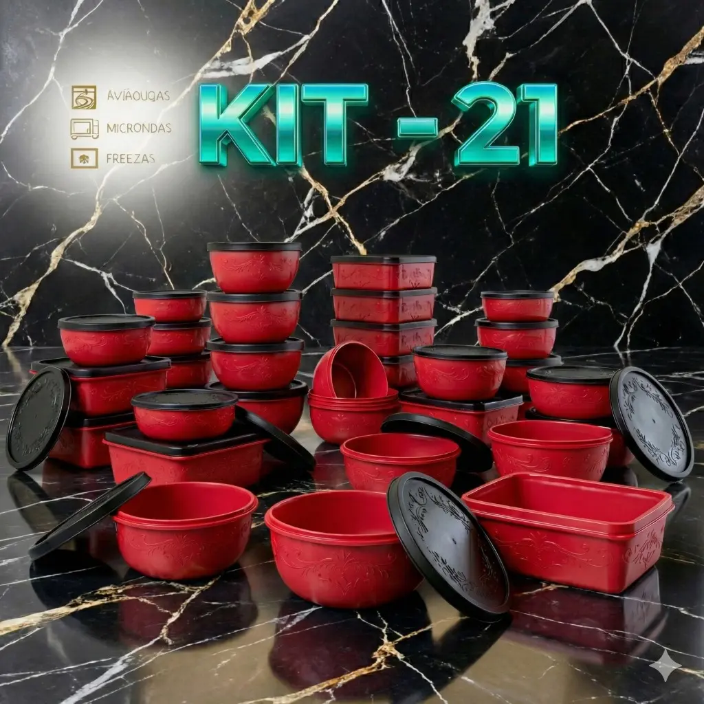 kit 21 potes para cozinha - 1