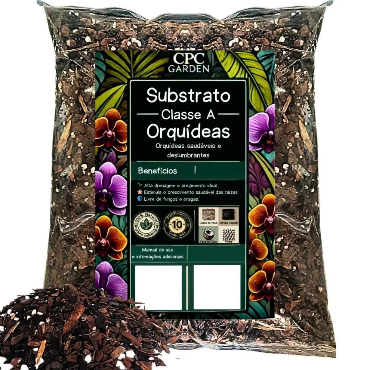 Substratos Classe A CPC Garden Orquídea (1 Litro)