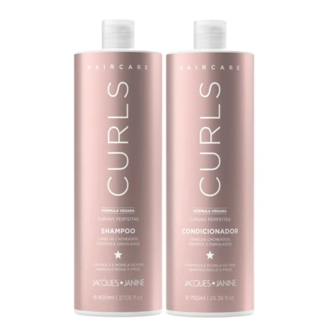 Jacque Janine Kit Shampoo 800Ml E Condicionador 750Ml Curls Curvas Perfeitas - 1