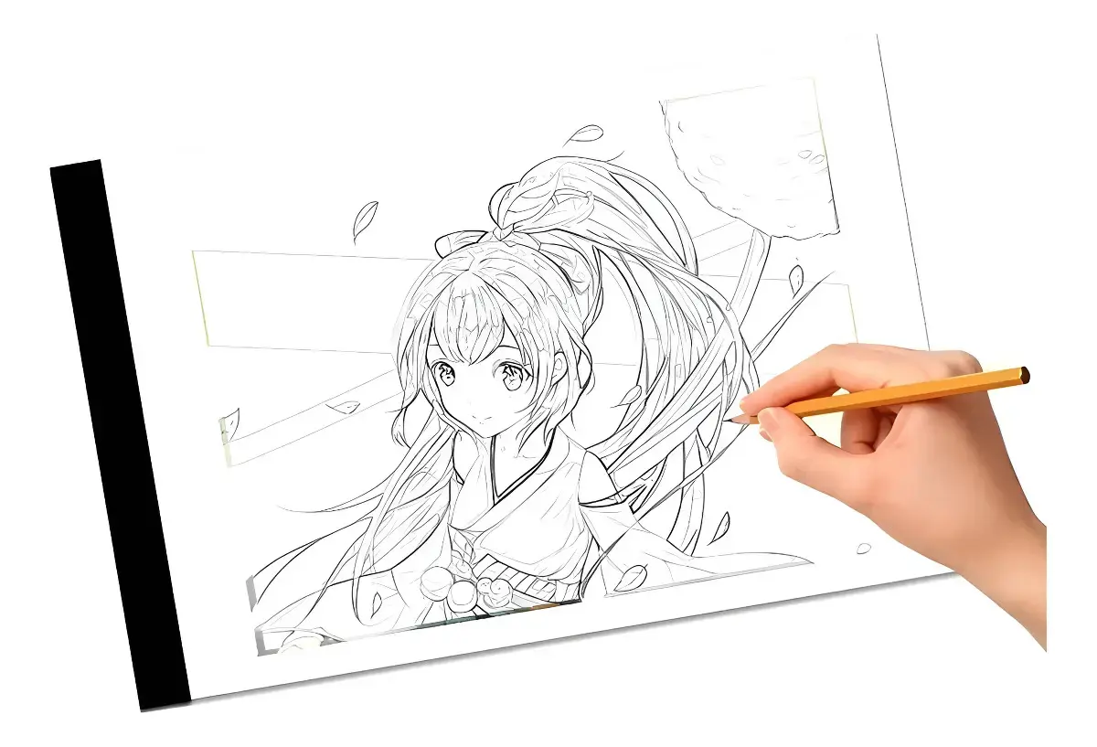 Mesa De Luz Para Desenho 3 Níveis De Led Portátil Digitalizadora Prancheta Transparente Transferencia Artistico Papel A4 Flysea