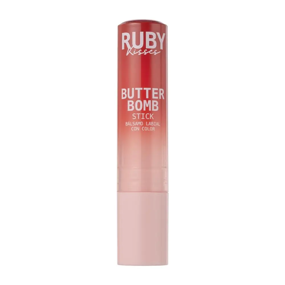 Gloss Labial em Bastão Ruby Kisses Butter Bomb, Macaron