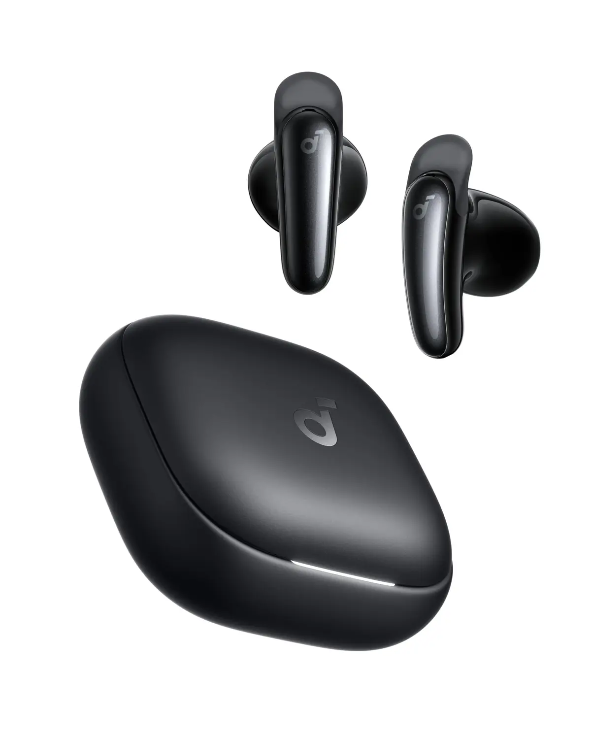 soundcore Liberty Buds da Anker, Fone de Ouvido Bluetooth ANC 3.0, 4 Mic | Design Semi-Intra-Auricular, Aletas Removíveis, Cancelamento Ruído Adaptativo, 30H TWS, Fone de Ouvido Sem Fio Áudio Espacial