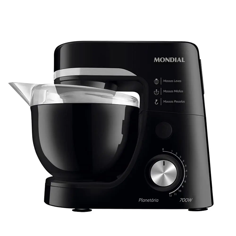Batedeira Planetária, Mondial, Preto, 700W, 220V - BP-03-B - 1