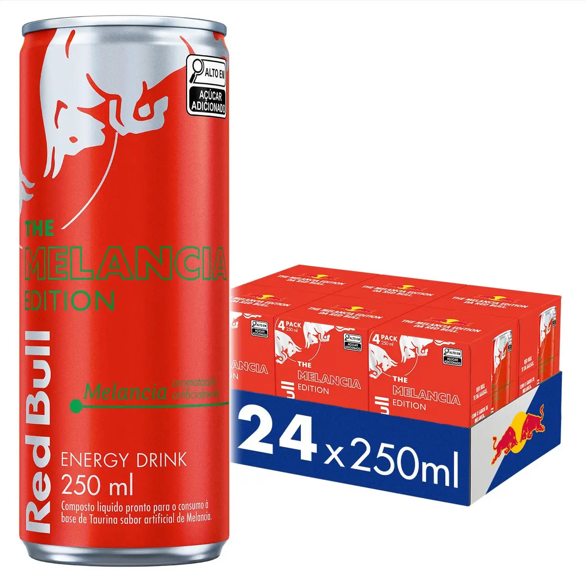 Red Bull Energético, Melancia, 250ml, 24 latas